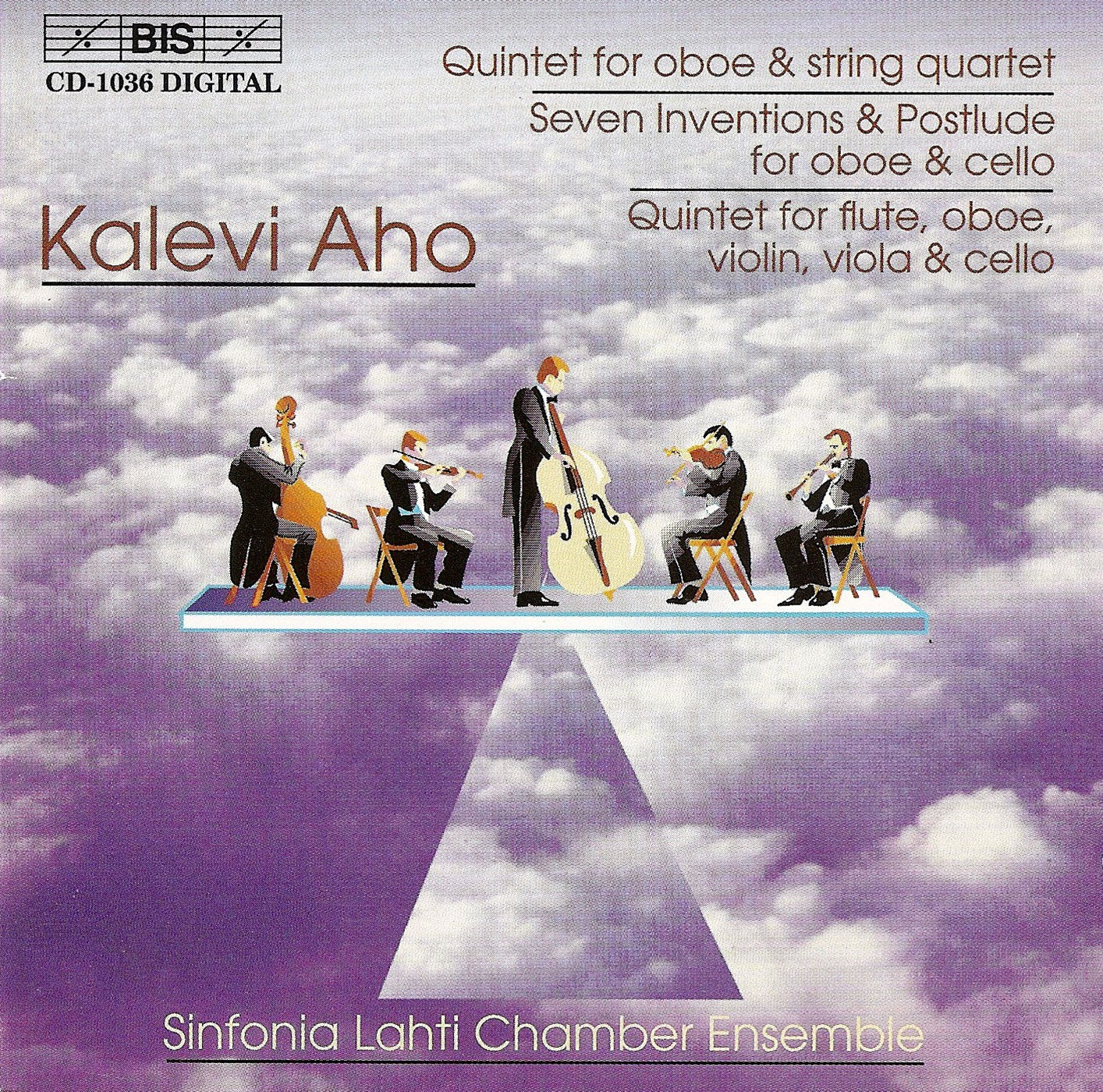 Aho: Oboe Quintet / 7 Inventions And Postlude / Flute, Oboe