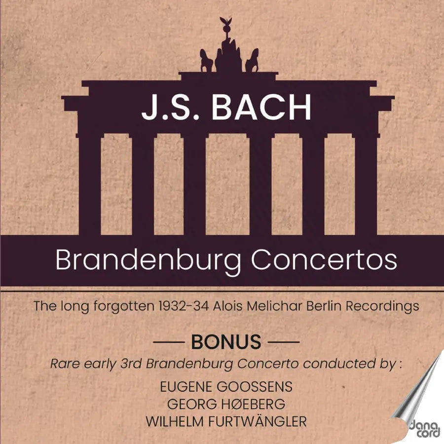 Bach: Brandenburg Concertos / Melichar, Berlin Philharmonic