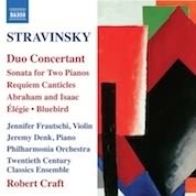 Stravinsky: Duo Concertant, Sonata For 2 Pianos, Requiem Canticles / Frautschi, Denk, Craft
