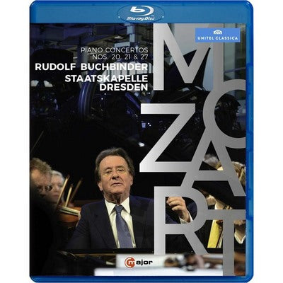 Mozart: Piano Concertos 20, 21 & 27 / Buchbinder, Staatskapelle Dresden [blu-ray]