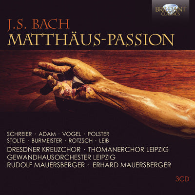 Bach: St. Matthew Passion / Mauersberger, Schreier, Adam, Vogel, Stolte
