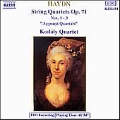 Haydn: String Quartets Op. 71 "Apponyi Quartets" Nos. 1 - 3 / Kodaly