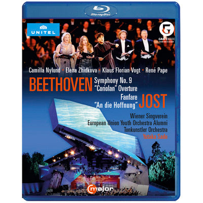 Beethoven: Symphony No. 9 & Coriolan Overture - Jost: Fanfare & An die Hoffnung / Sado, Tonkunstler Orchestra [Blu-ray]