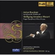 Brucker: Symphony No 8;  Mozart: Prague Symphony K 504 / Haitink, Dresden Staatskapelle