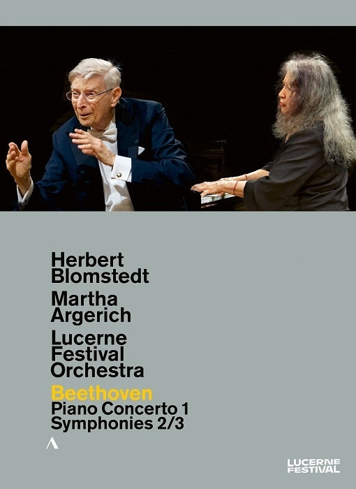 Beethoven: Piano Concerto No. 1 - Symphonies Nos. 2 and 3 / Blomstedt, Argerich, Lucerne Festival Orchestra [DVD]