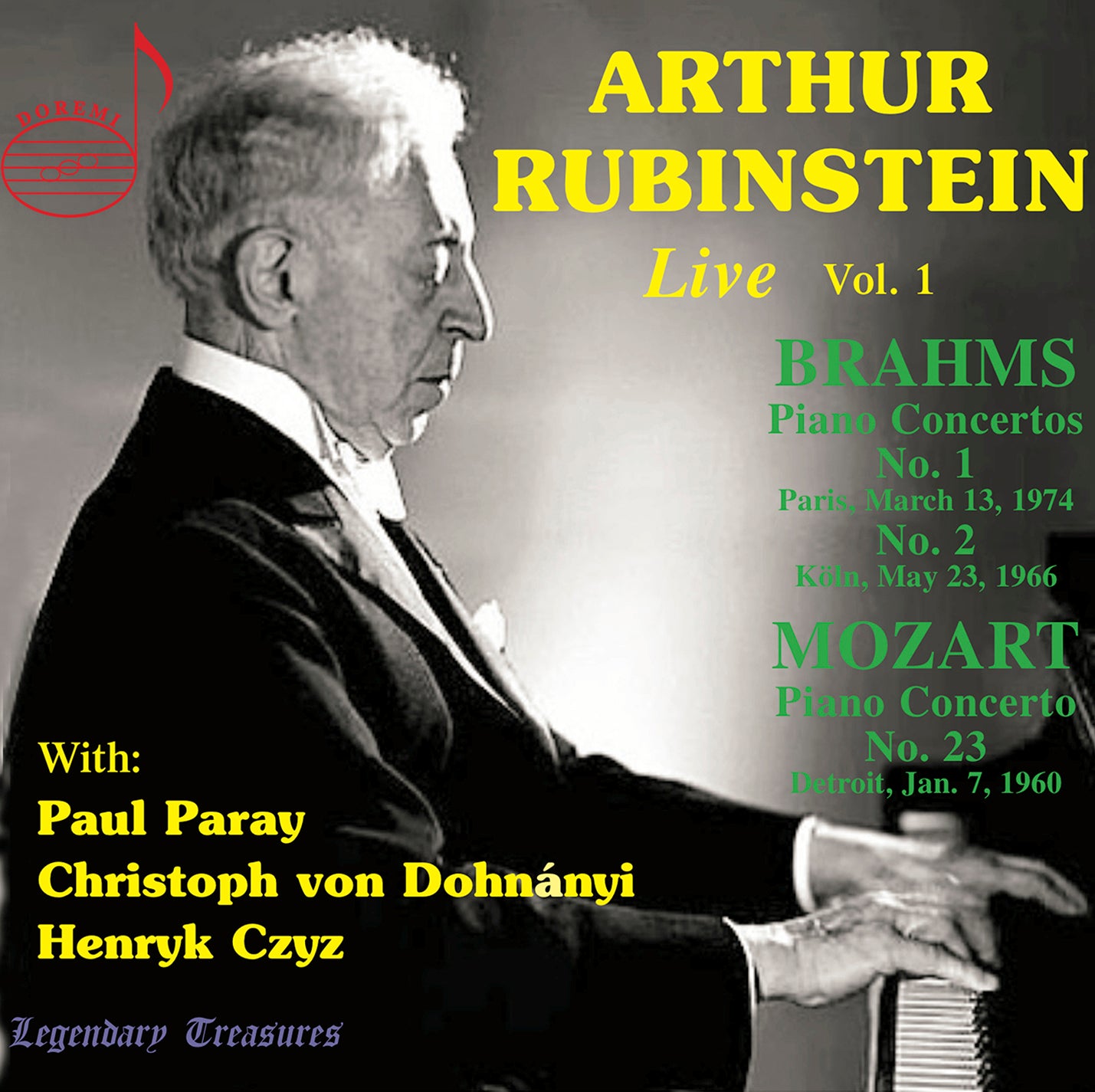 Brahms, Chopin & Mozart: Arthur Rubinstein Live, Vol. 1