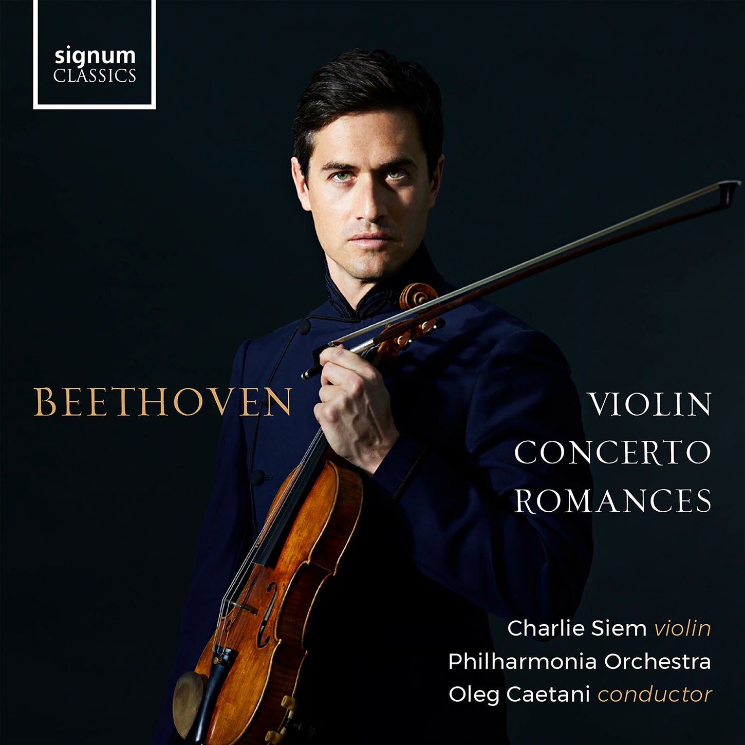 Beethoven: Violin Concerto; Romances / Siem, Caetani, Philharmonia Orchestra
