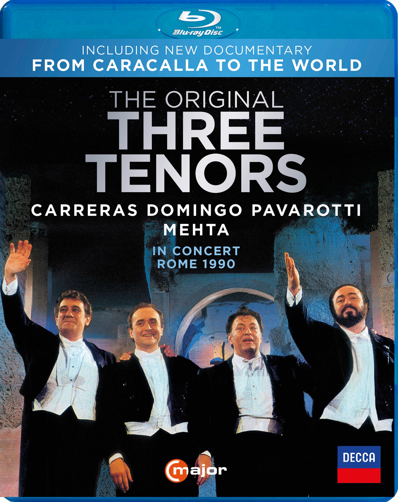 The Original Three Tenors - In Concert, Rome 1990 / Carreras, Domingo, Pavarotti, Mehta [Blu-ray]