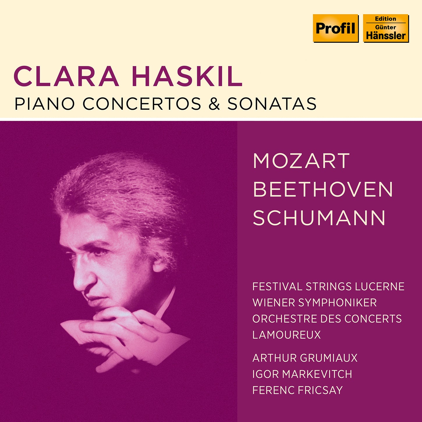 Concertos　Piano　Schumann:　Beethoven,　Mozart,　ArkivMusic　Haskil　Sonatas　Clara　–