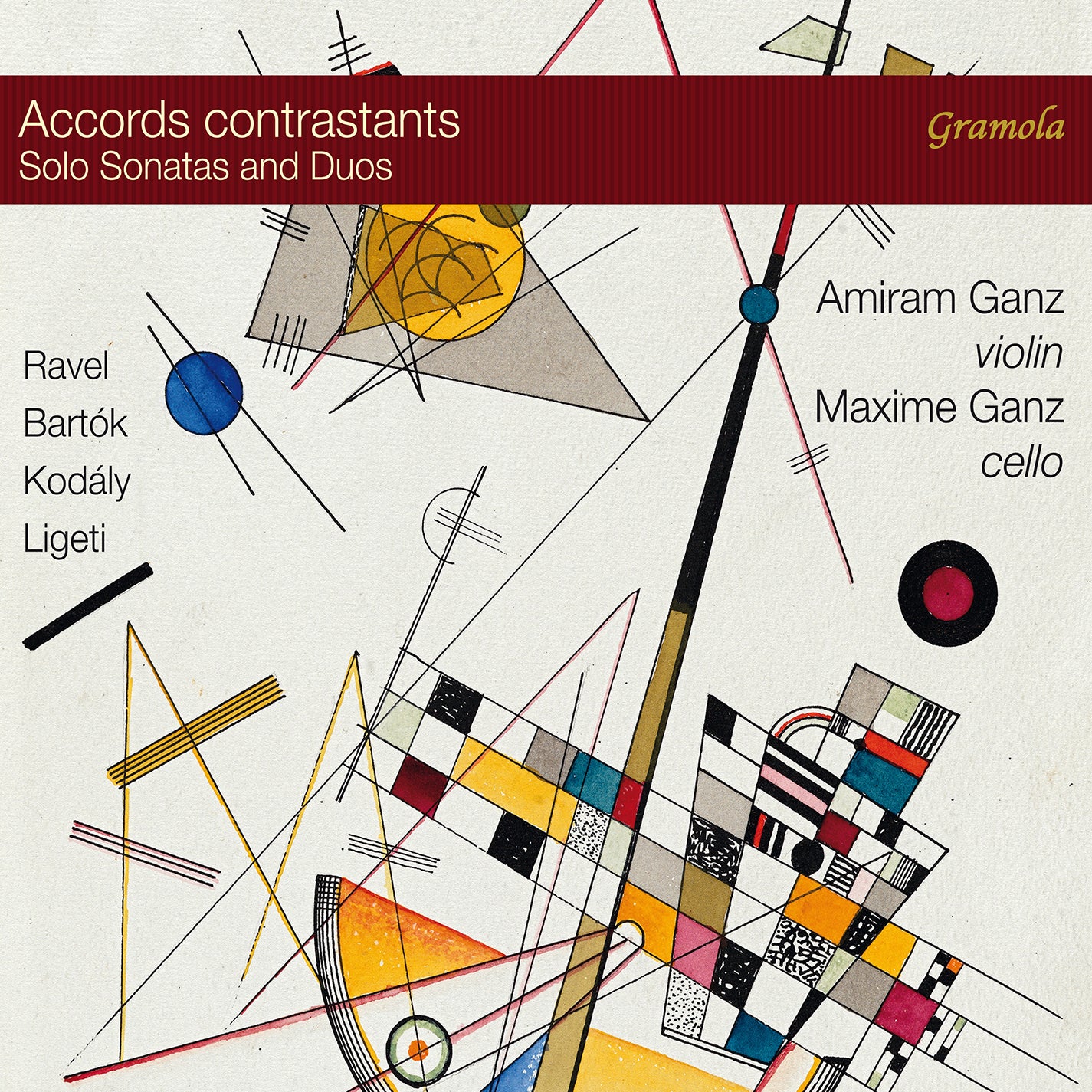 Bartók, Kodály, Ligeti & Ravel: Accords contrastants - Violin & Cello Music / Ganz & Ganz