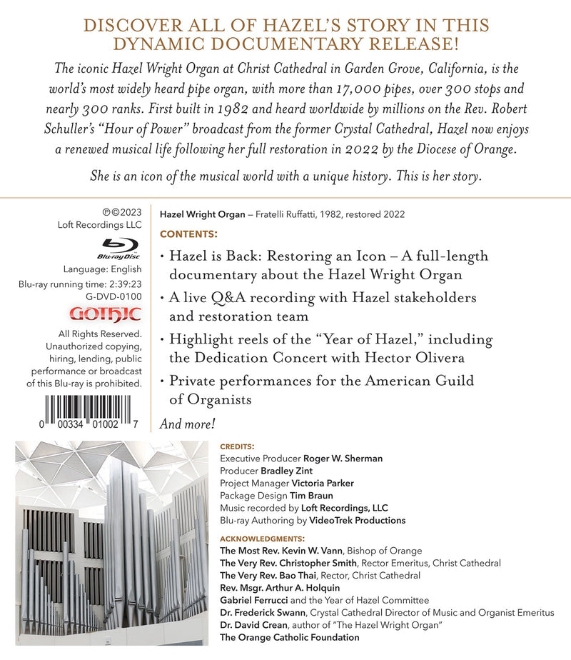 Ficcari, Gigout & Zimmer: Hazel's Story - Organ Music