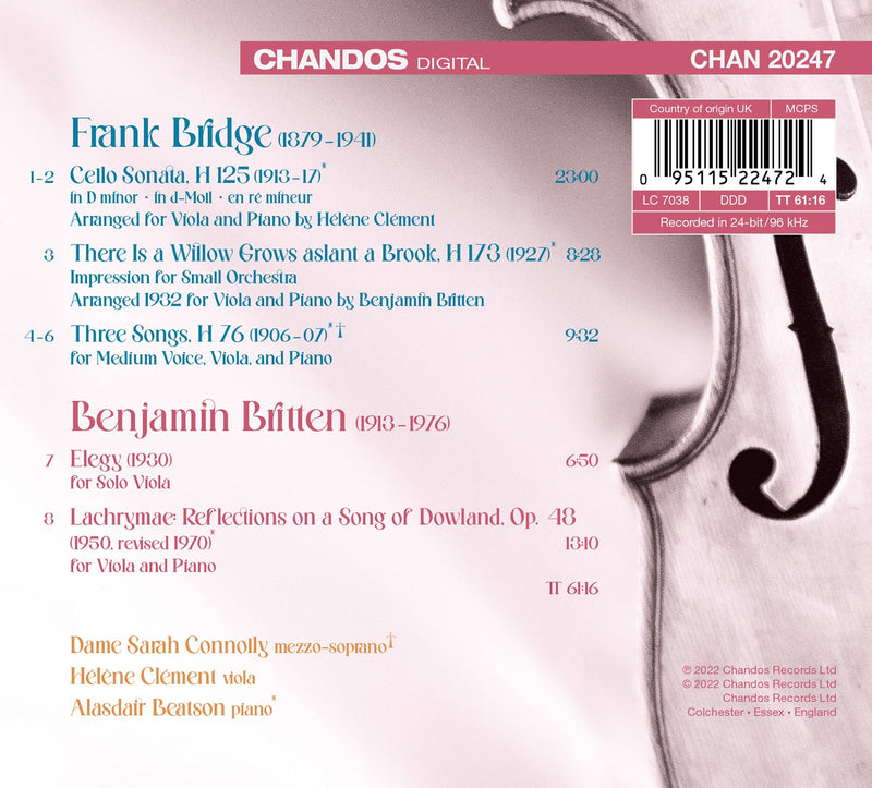 Bridge & Britten: Works for Viola / Beatson, Clément, Connolly