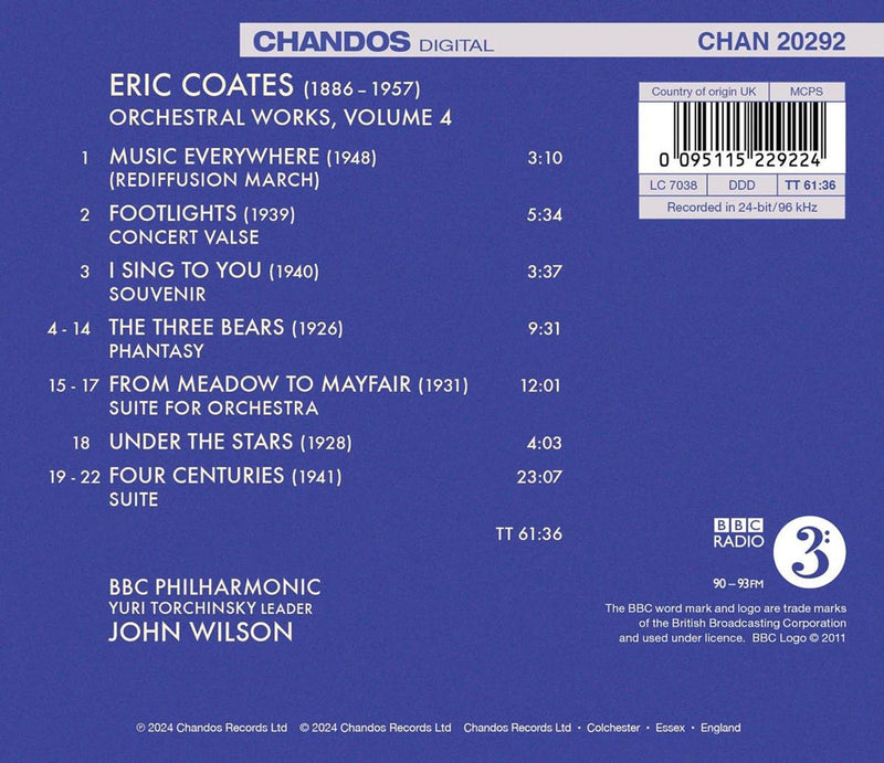 Coates: Orchestral Works, Vol. 4 / Wilson, BBC Philhamonic