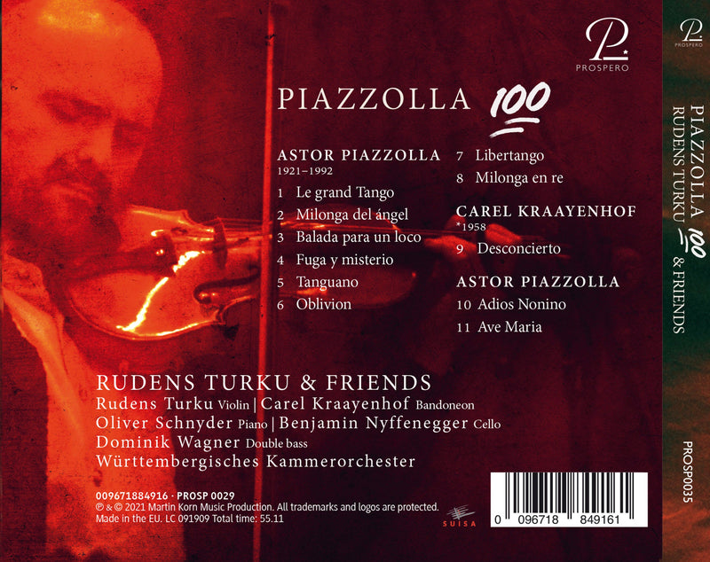Piazzolla 100 on Vinyl / Turku, Württemberg Chamber Orchestra of Heilbronn