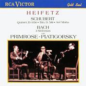 Schubert: Quintet, Trio;  Bach / Heifetz, Primrose
