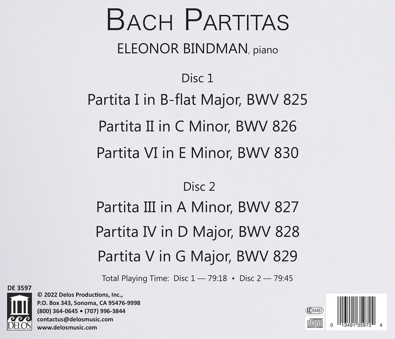 Bach: Partitas, BWV 825-830 / Eleonor Bindman