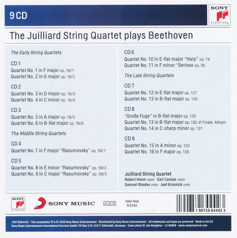 Beethoven: The Complete String Quartets (1982 Live Recordings) / Juilliard String Quartet