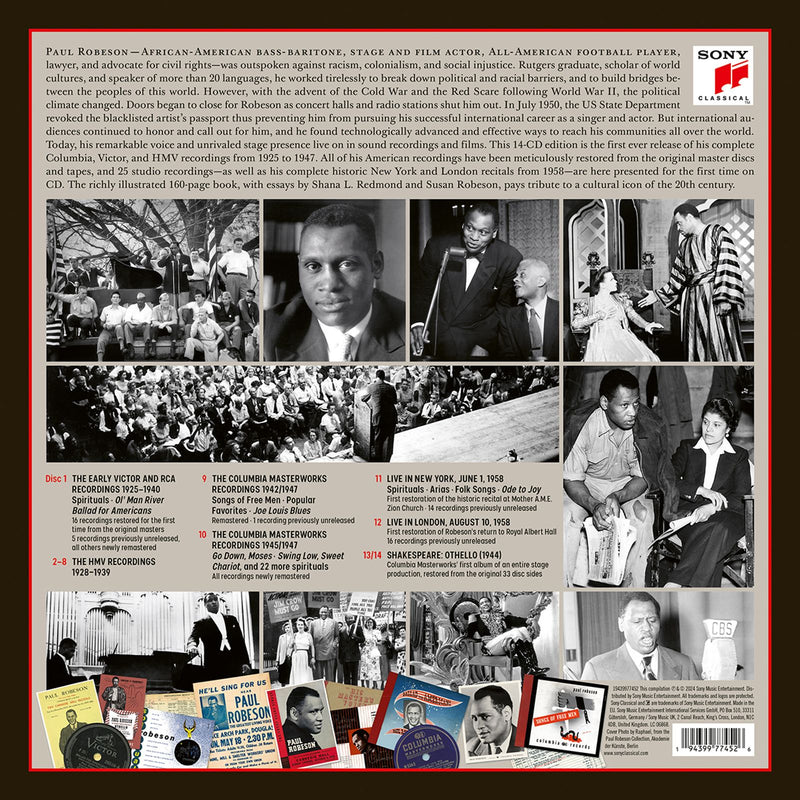 Voice of Freedom - Paul Robeson's Complete Columbia, RCA, HMV, and Victor Recordings