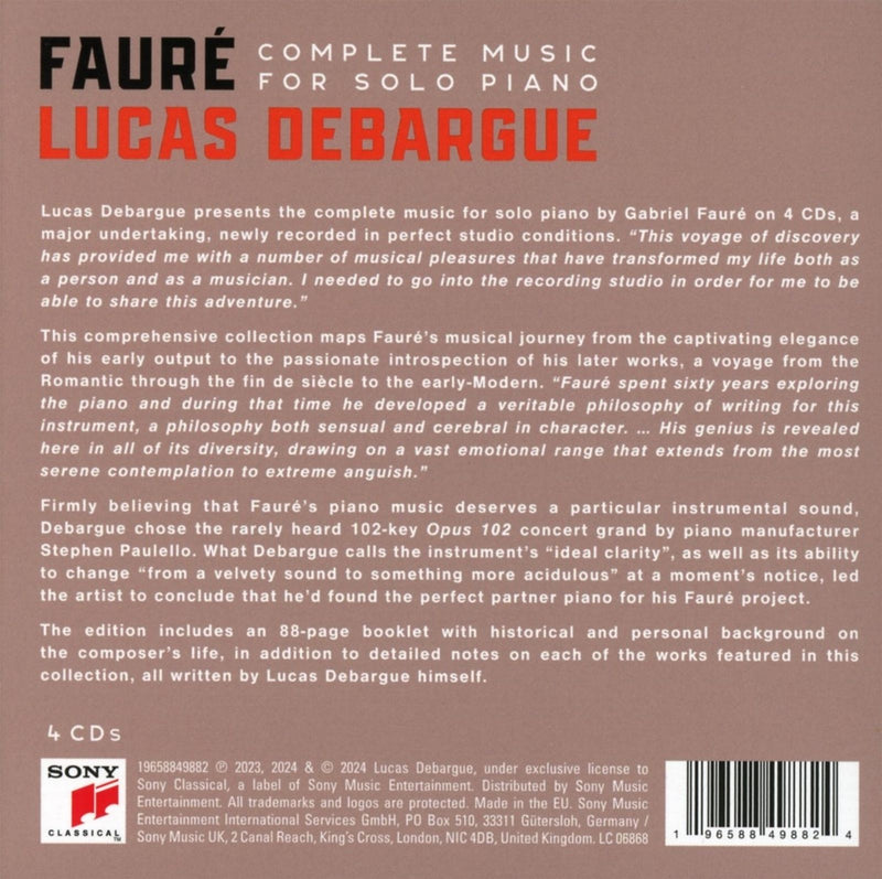 Fauré: Complete Music for Solo Piano / Debargue