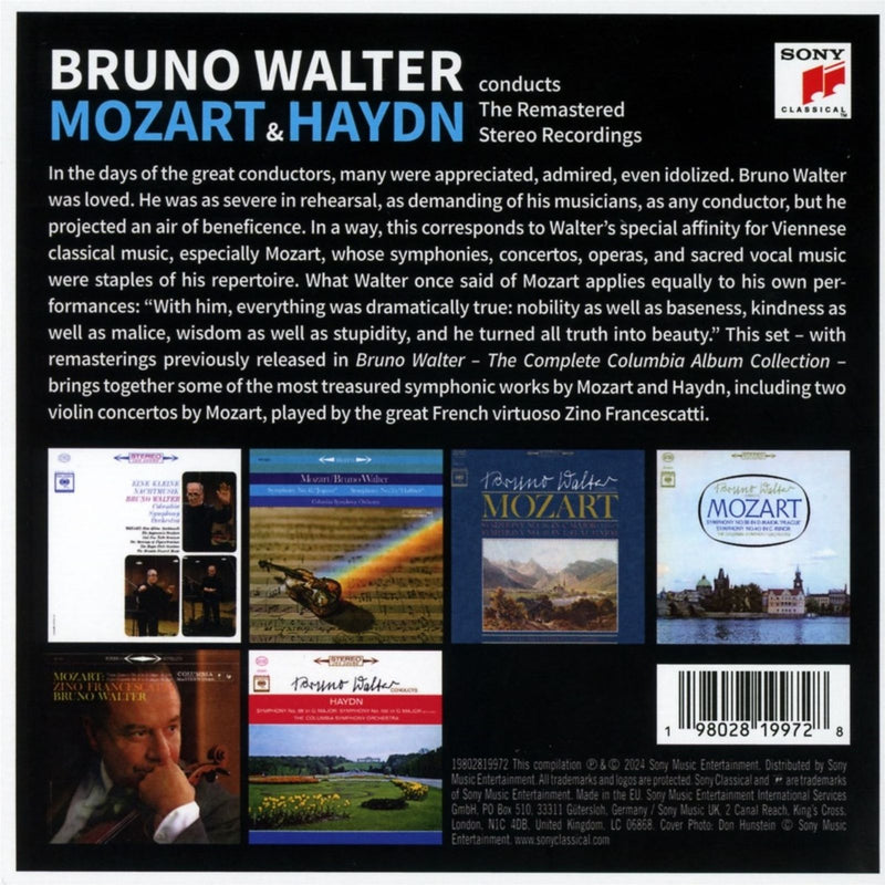 Bruno Walter conducts Mozart & Haydn – The Remastered Stereo Recordings