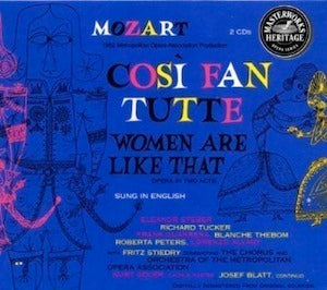 Mozart: Cosi Fan Tutte / Steber, Peters, Stiedry