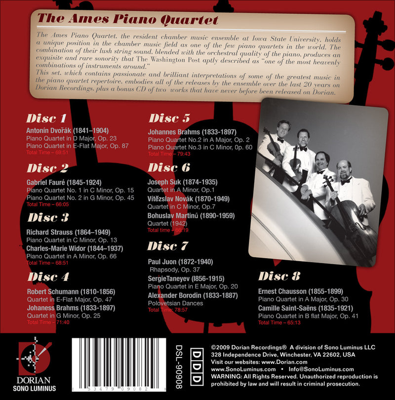 Complete Dorian Recordings 1989-2009 / Ames Piano Quartet