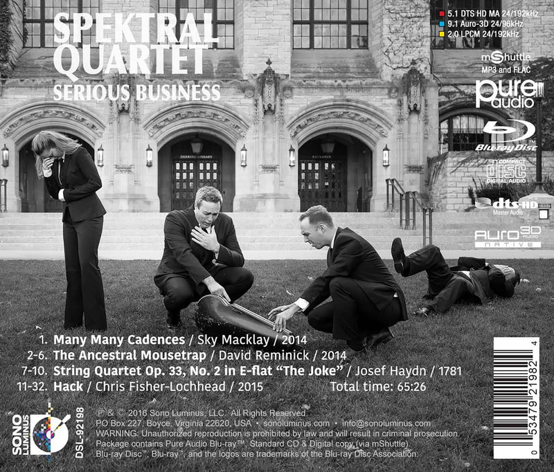 Serious Business / Spektral Quartet [CD & Blu-ray Audio]