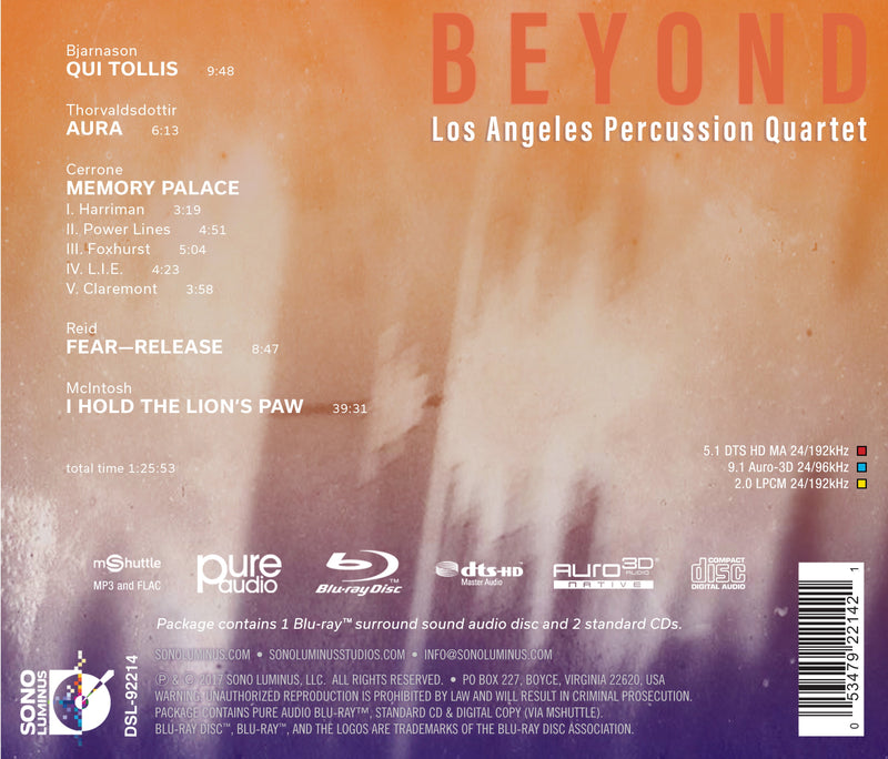 Beyond - Music by American & Icelandic Composers / Los Angeles Percussion Quartet