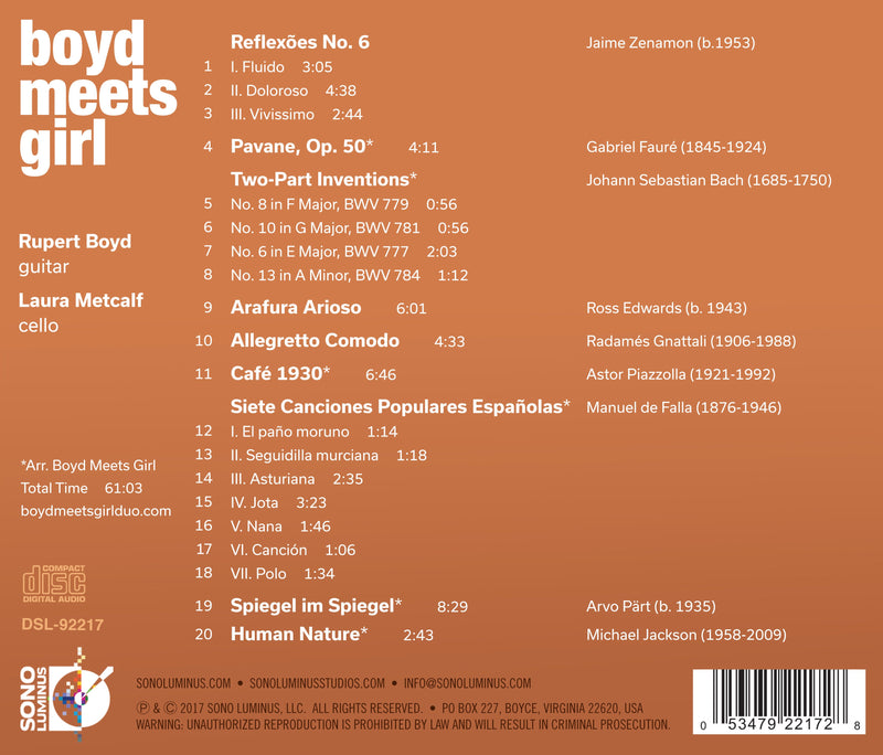 Boyd Meets Girl / Rupert Boyd, Laura Metcalf