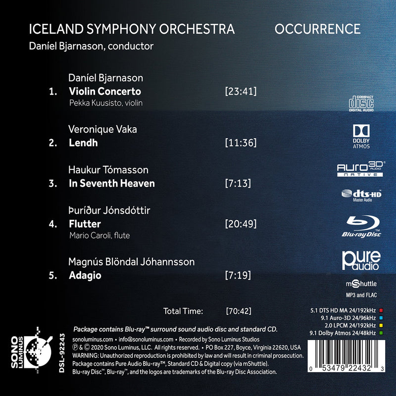 Occurrence - Music of Icelandic Composers Vol. 3 / Bjarnason, Iceland Symphony