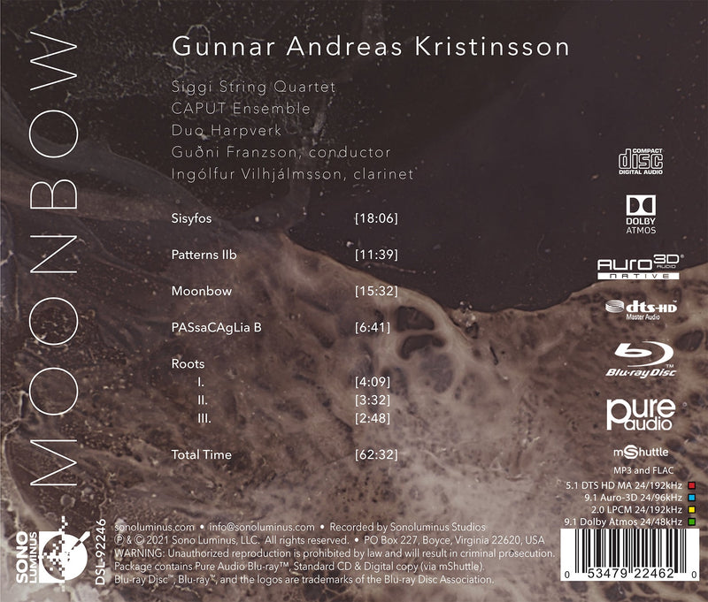 Kristinsson: Moonbow [CD + Blu-ray Audio]