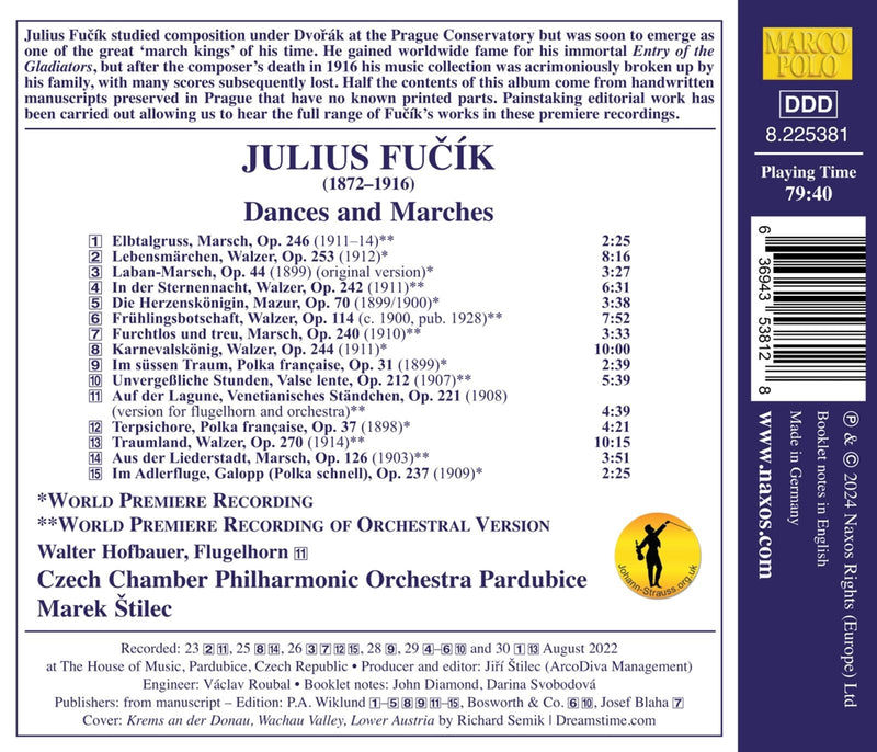 Fučík: Dances & Marches / Štilec, Czech CPO Pardubice