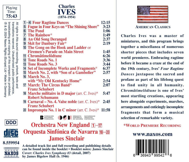 Ives: Orchestral Works / Sinclair, Orchestra New England, Navarre Symphony