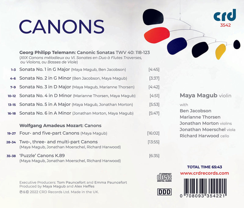 Telemann & Mozart: Canons for String Duo & Trio / Magub