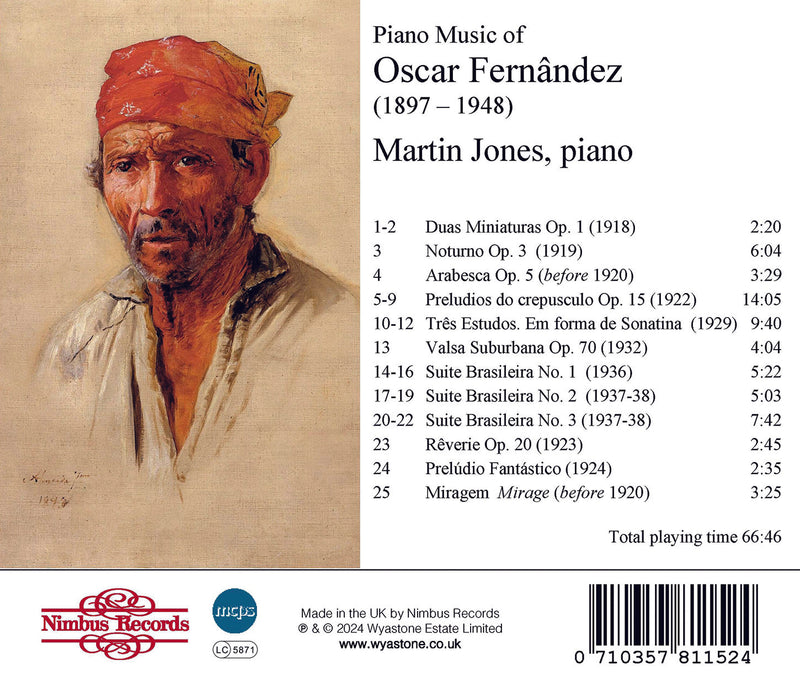 Piano Music of Oscar Fernandez / Jones