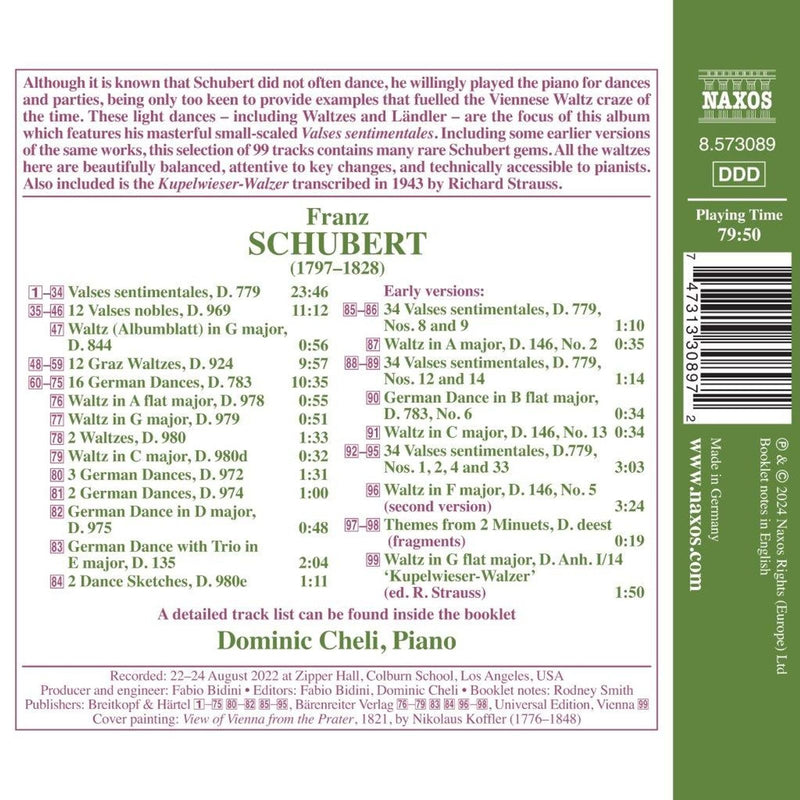 Schubert: Dances for Piano / Cheli