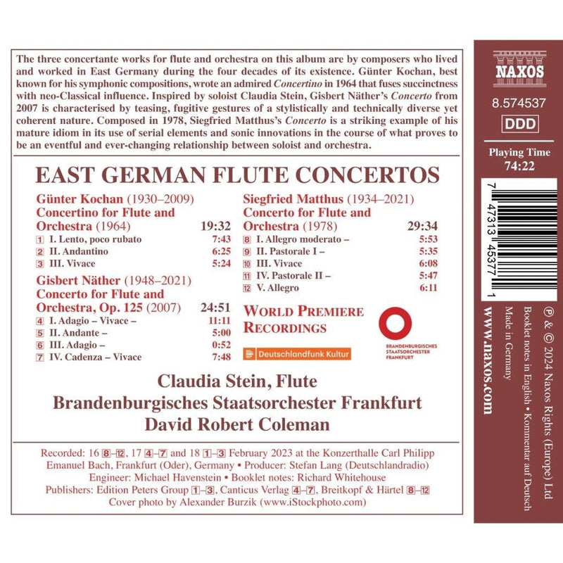 Kochan, Matthus & Näther: East German Flute Concertos