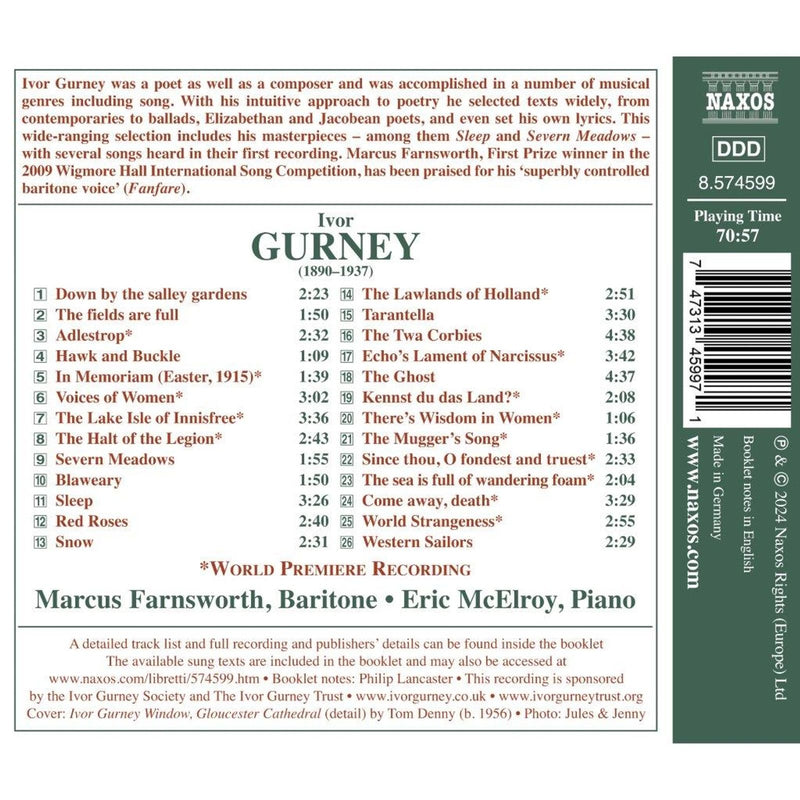 Gurney: Songs, Vol. 2 / Farnsworth, McElroy