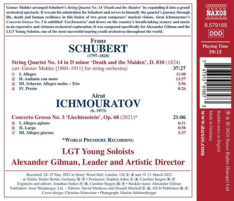 Schubert & Ichmouratov: Works for Strings / Gilman, LGT Young Soloists