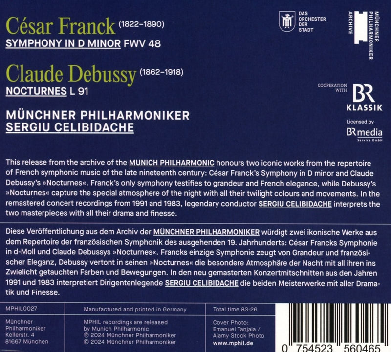Debussy: Nocturnes - Franck: Symphony / Celibidache, Munich Philharmonic