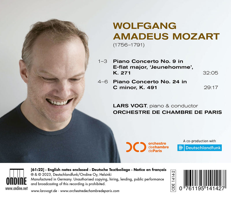 Mozart: Piano Concertos Nos. 9 & 24 / Vogt, Chamber Orchestra of Paris