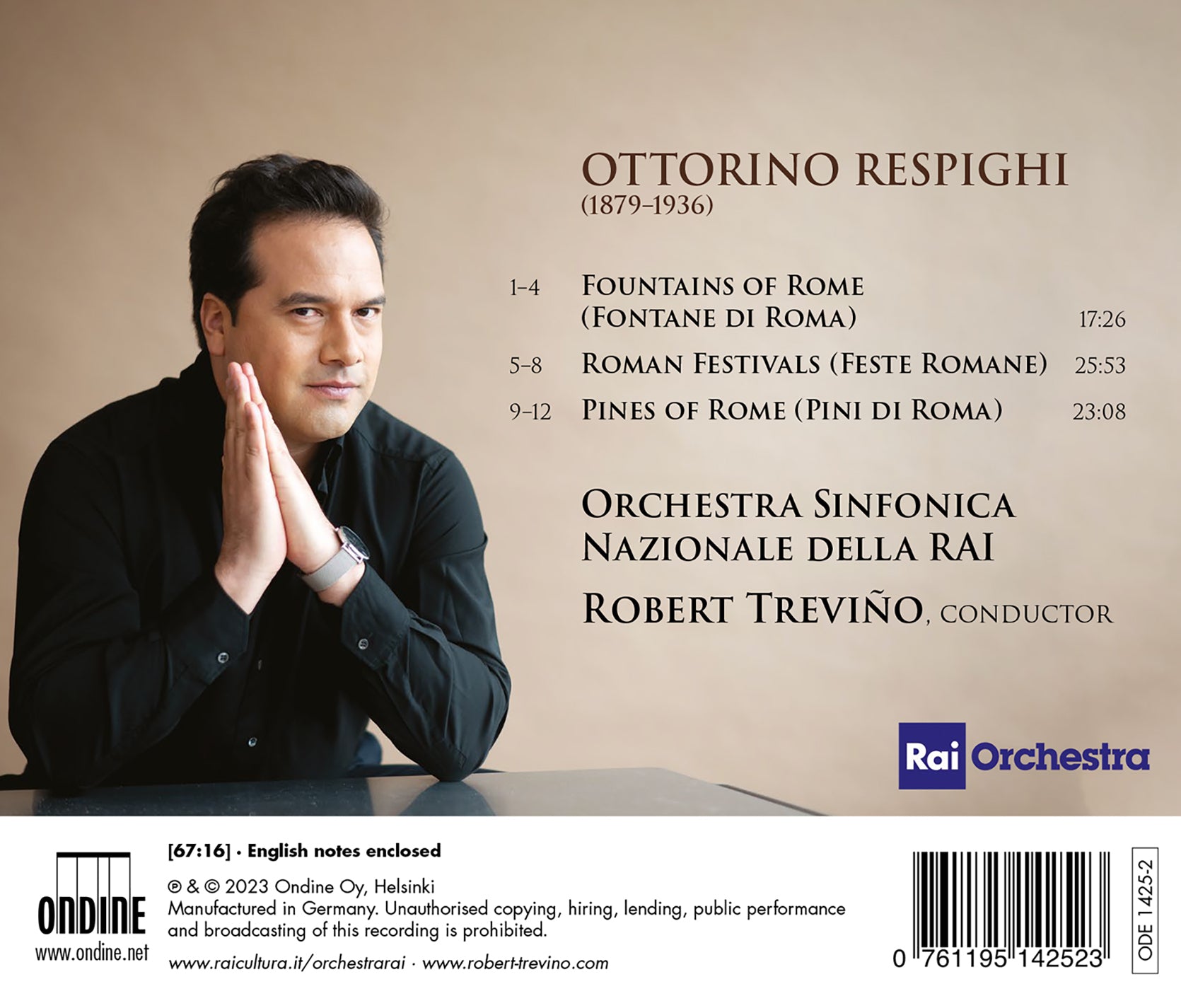 Respighi: Roman Trilogy / Treviño, RAI National Symphony Orchestra ...