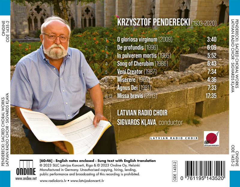 Penderecki: Sacred Choral Works / Kļava, Latvian Radio Choir