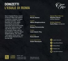 Donizetti: L'Esule Di Roma / Rizzi, Britten Sinfonia