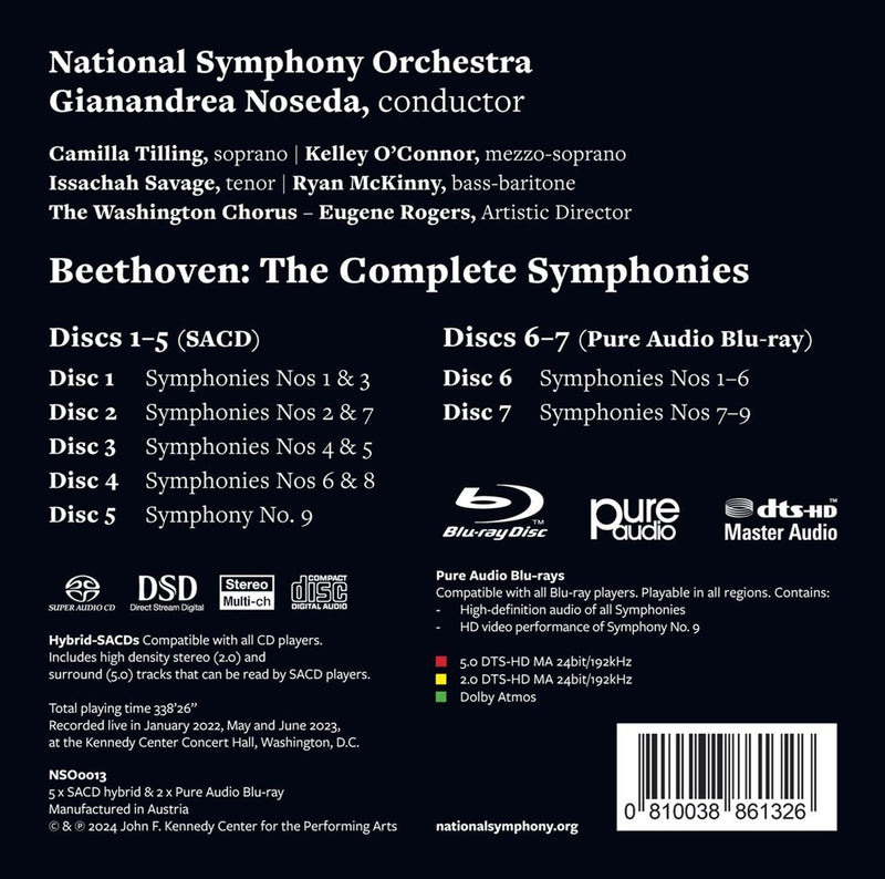 Beethoven: The Complete Symphonies / Noseda, National Symphony