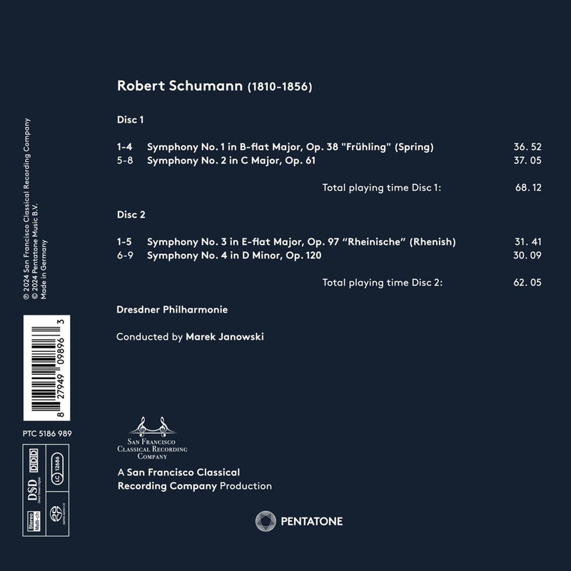 Schumann: Symphonies / Janowski, Dresdner Philharmonie