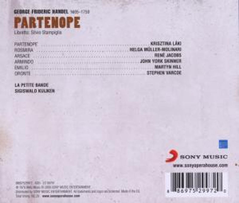 Handel: Partenope / Kuijken, Jacobs, Laki, La Petite Bande
