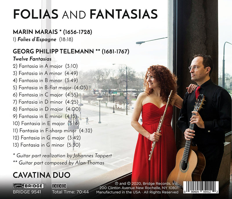 Folias & Fantasias: Cavatina Duo Plays Marais & Telemann