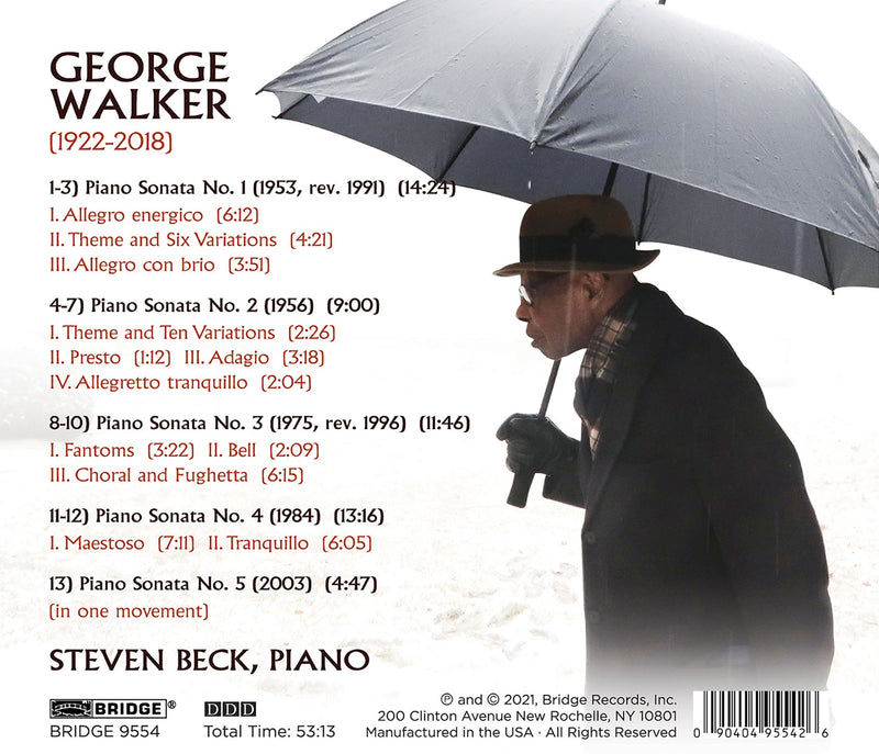 Walker: Five Piano Sonatas / Beck