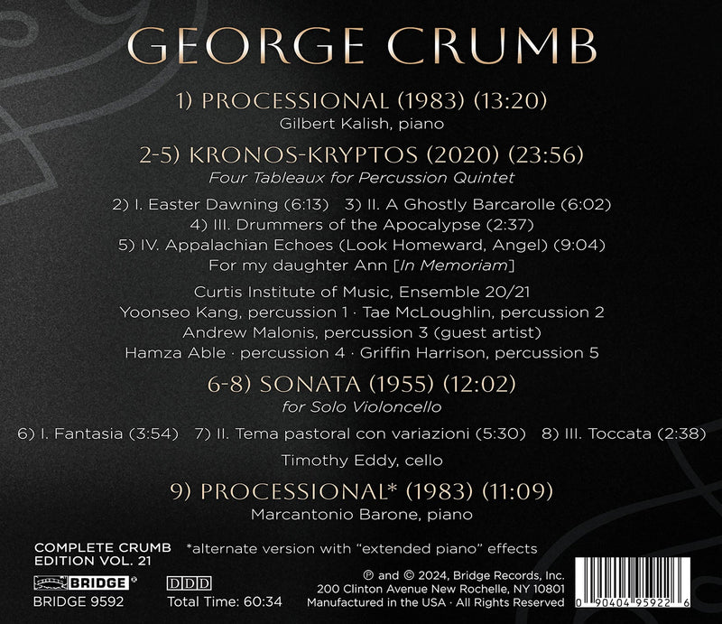Complete Crumb Edition, Vol. 21 / CIM Ensemble 20/21